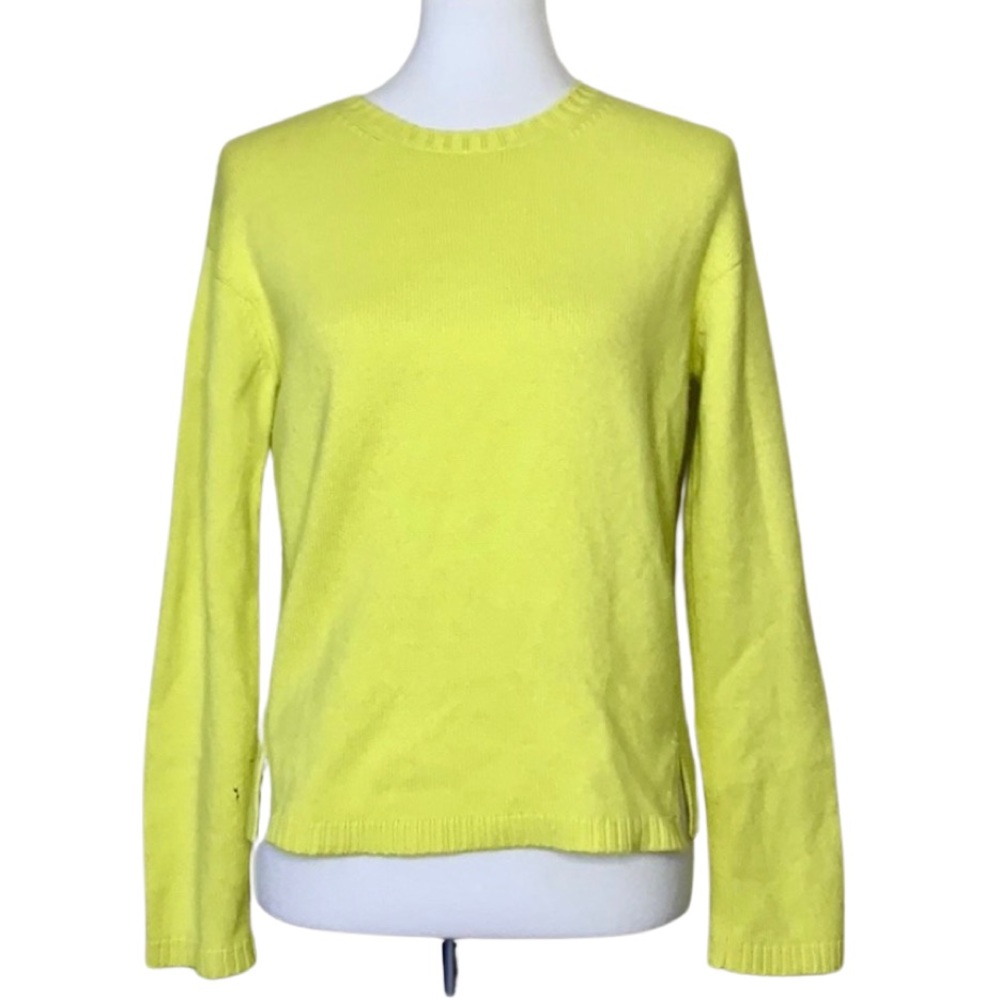 VALENTINO Distressed Crewneck Cashmere Sweater S